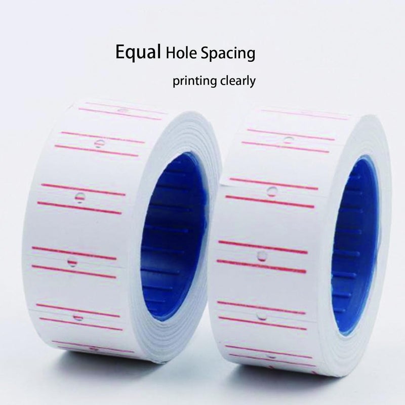 LonXFan 1,5000PCS Price Gun Labels 30 Rolls Price Labels for MX-5500 Label Gun, White Price Stickers Plus Extra 3Pcs Price Gun Refill Ink Roll - Image 3
